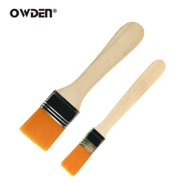 OWDEN Nylon Glue Brush Wooden Handle Oil-Painting Multi Functional Leather Tool