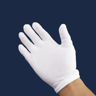 U4LF White Cotton Gloves Coin Gloves for Women Men Eczema Dry Hands Moisturizing Serving Archival Cleaning Jewelry Silver