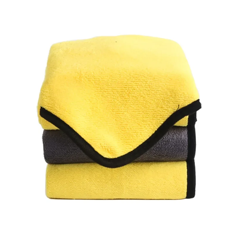 30 * 60Cm Car Towel Cleaning Water Absorption Thickened Double-sided Two-color Wash Towel Car Coral Fleece auto Wash Tool - Image 5
